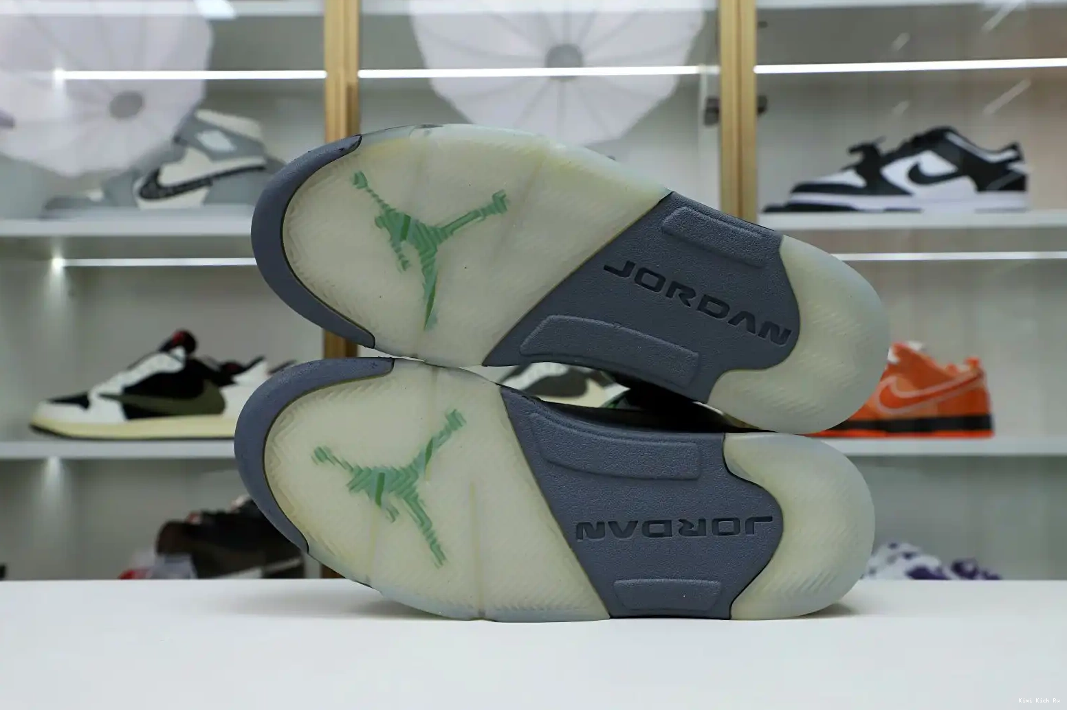 BEAN' 'GREEN JORDAN AIR Kimikick RETRO 5 2022 0808